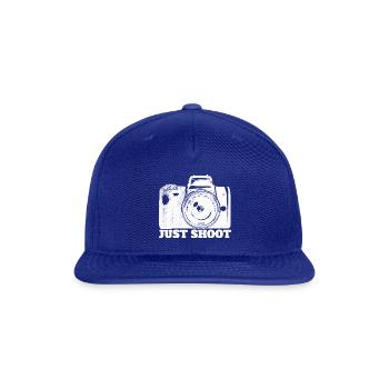 Camera - Snapback Baseball Cap - royal blue - Front