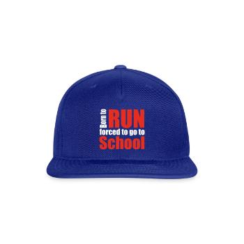 running - Snapback Baseball Cap - royal blue - Front