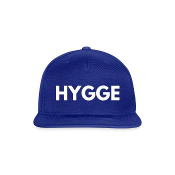 Hygge - Comfy by Design - Snapback Baseball Cap - royal blue - Front