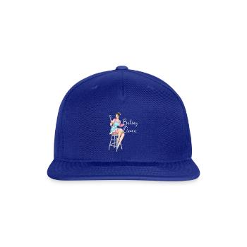 Baking Queen Vintage Baking Retro Baking - Snapback Baseball Cap - royal blue - Front