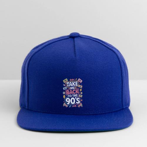 Retro 90s Take Me Back Graphic Art - Snapback Baseball Cap
