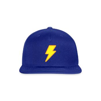 Lightning Bolt - Snapback Baseball Cap - royal blue - Front