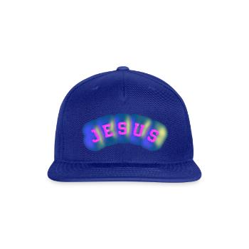 Jesus - Snapback Baseball Cap - royal blue - Front