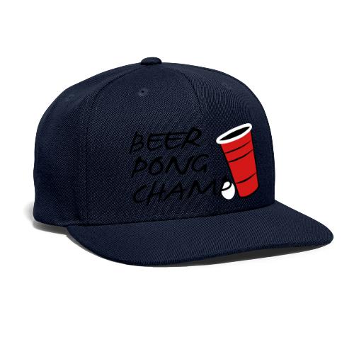 Beer Pong Champ 3 Color Vector - Snapback Baseball Cap