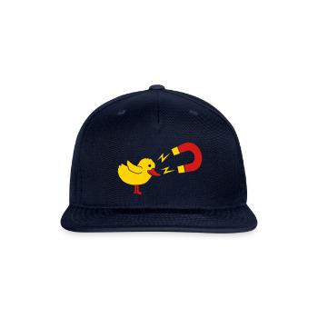 Logo chick magnet womanizer - Snapback Baseball Cap - navy - Front