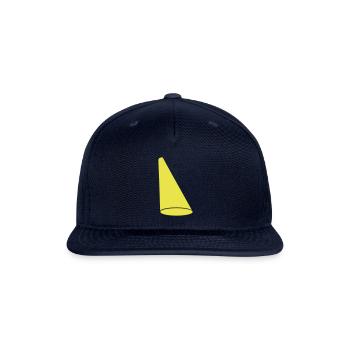 design spotlight light cone - Snapback Baseball Cap - navy - Front