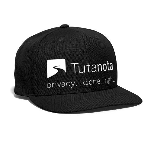 Tutanota - Privacy. Done. Right. - Snapback Baseball Cap