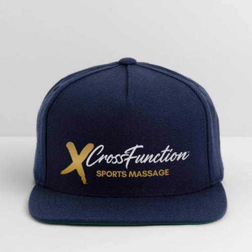 White XF SPORTS MASSAGE LOGO (front only) - Snapback Baseball Cap