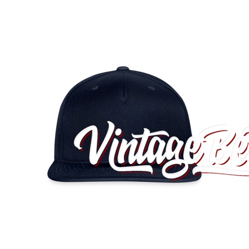 VintageBeef Banner White - Snapback Baseball Cap