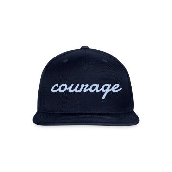 Courage - Snapback Baseball Cap - navy - Front
