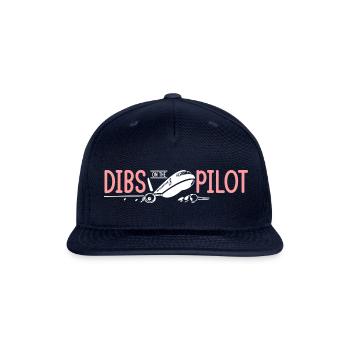 Dibs On The Pilot - Snapback Baseball Cap - navy - Front