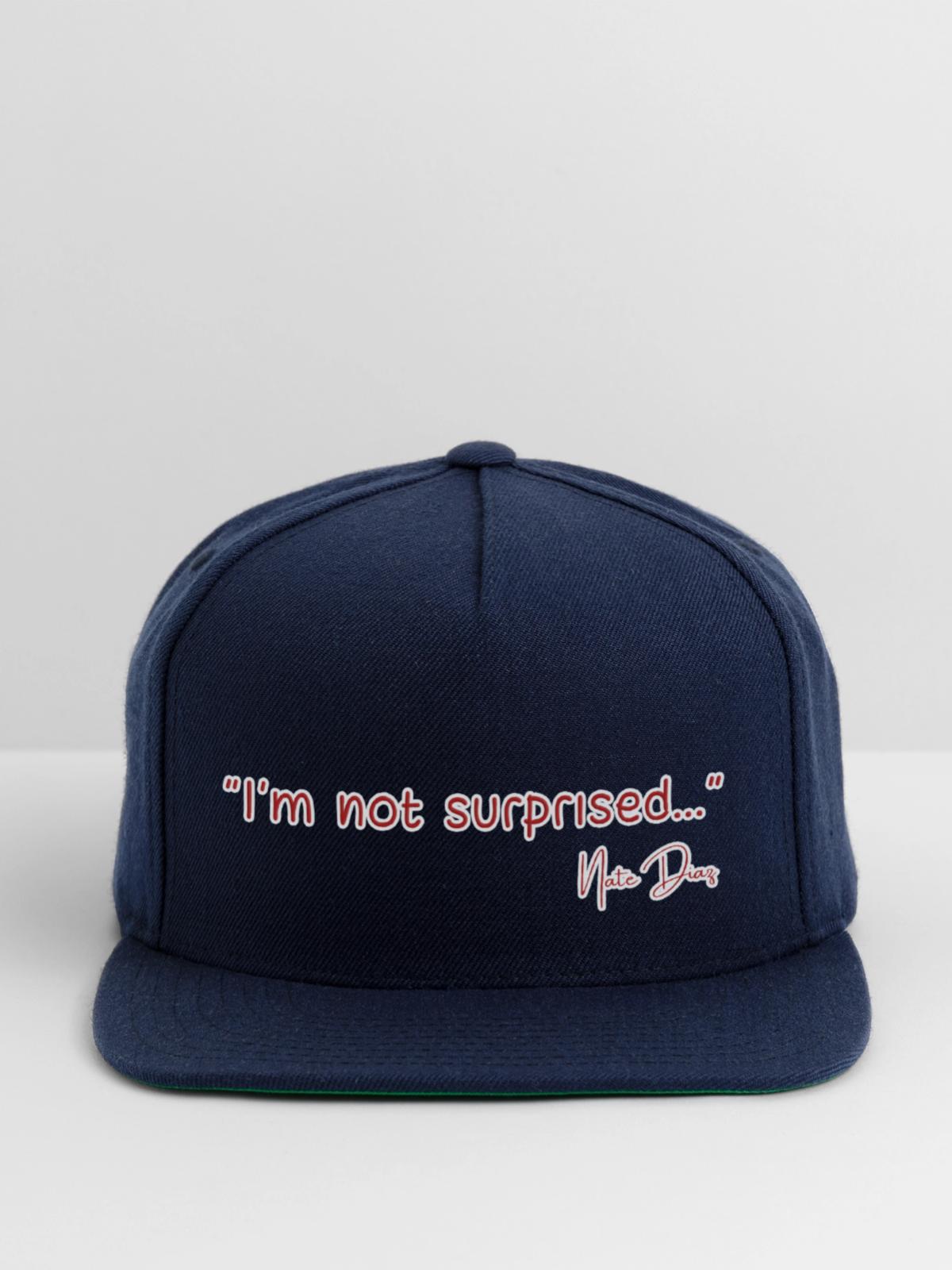 DESIGNIm not surprised - Snapback Baseball Cap - navy - Front