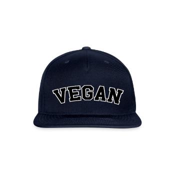 DESIGNVegan trending - Snapback Baseball Cap - navy - Front