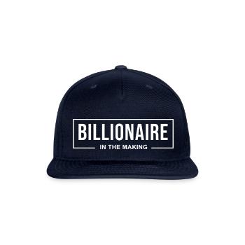 Billionaire In The Making - Snapback Baseball Cap - navy - Front