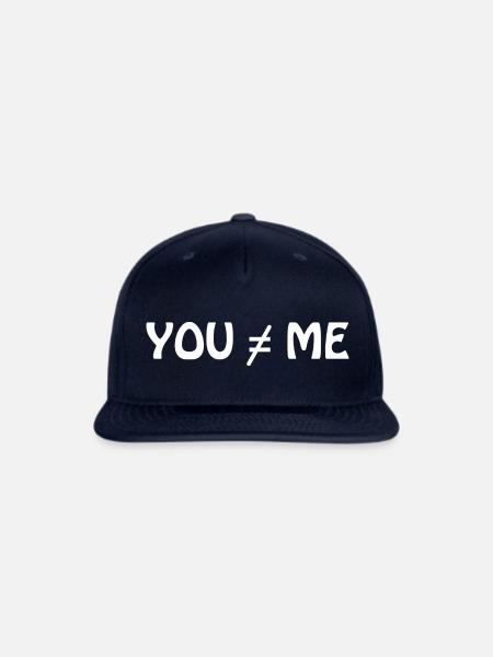 You And Me Are Not The Same - Snapback Baseball Cap - navy
