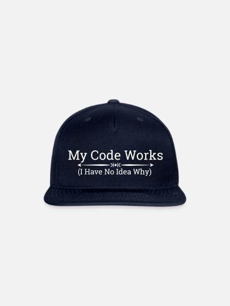 My Code Works, I Have No Idea Why. - Snapback Baseball Cap - navy