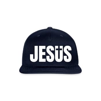 Jesus - Snapback Baseball Cap - navy - Front