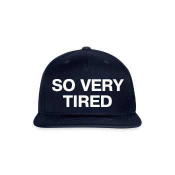 So Very Tired - Snapback Baseball Cap - navy - Front
