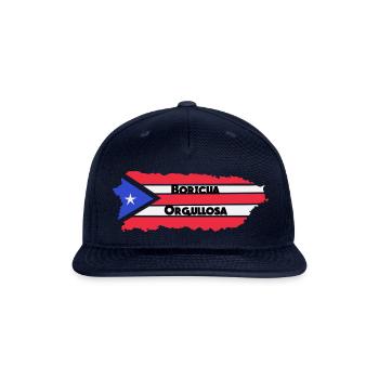 Boricua Orgullosa Latin Pride - Snapback Baseball Cap - navy - Front