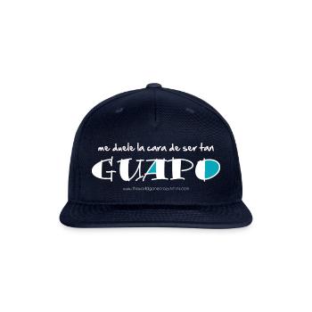 Me duele la cara (dark) - Snapback Baseball Cap - navy - Front