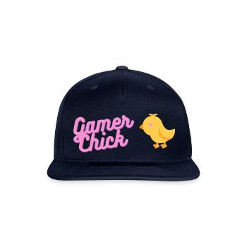 Gamer Chick! - Snapback Baseball Cap - navy - Front