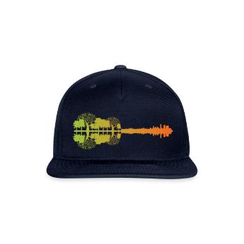 Guitarist Guitar Landscape - Snapback Baseball Cap - navy - Front