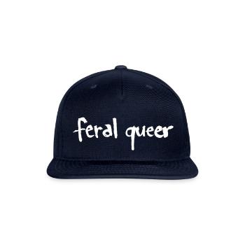 Feral Queer - Snapback Baseball Cap - navy - Front