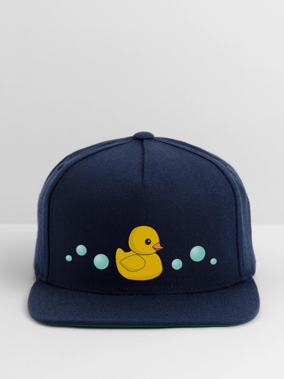Rubber Ducky - Snapback Baseball Cap - navy - Front