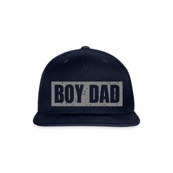 Boy Dad - Snapback Baseball Cap - navy - Front