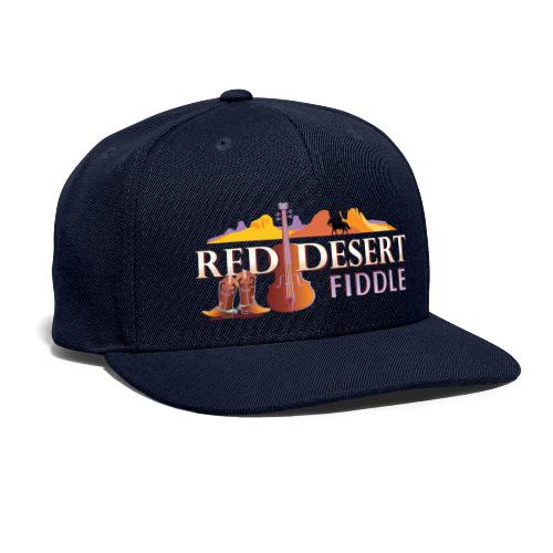 Red Desert Fiddle-White Letters, Cut-Out. - Snapback Baseball Cap