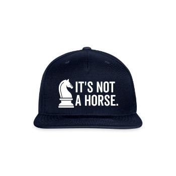 It's Not a Horse - Snapback Baseball Cap - navy - Front