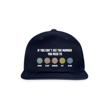 Ishihara Numbers - Blade - Snapback Baseball Cap - navy - Front