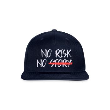 No Risk No Story - Snapback Baseball Cap - navy - Front