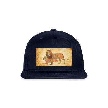 lion - Snapback Baseball Cap - navy - Front
