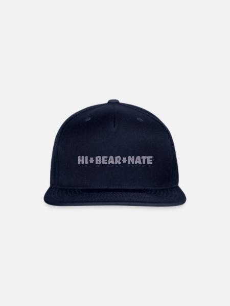 Hi Bear Nate - Snapback Baseball Cap - navy