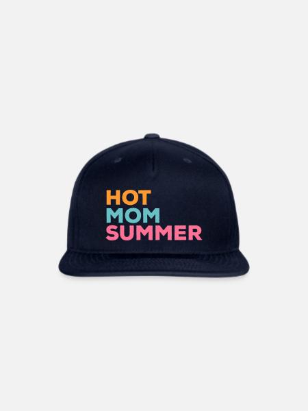 Hot Mom Summer Retro Style - Snapback Baseball Cap - navy