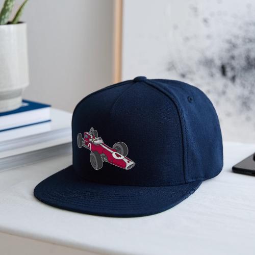 Red racing car, racecar, sportscar - Snapback Baseball Cap