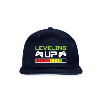 Leveling Up - Snapback Baseball Cap - navy - Front