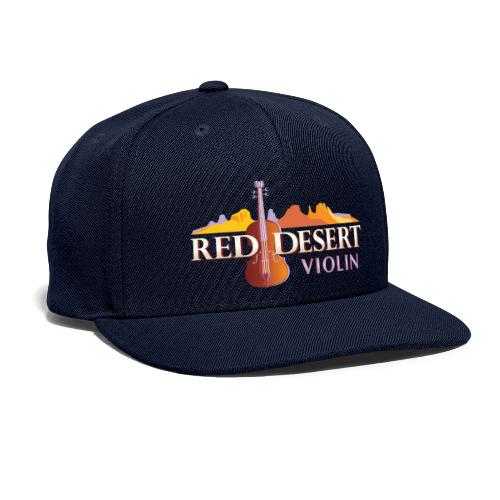 Red Desert Violin, Cut-Out Logo, White Letters. - Snapback Baseball Cap