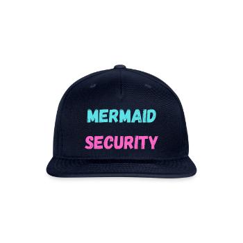 MERMAID SECURITY - Snapback Baseball Cap - navy - Front