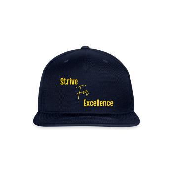 Strive for Excellence Gold - Snapback Baseball Cap - navy - Front
