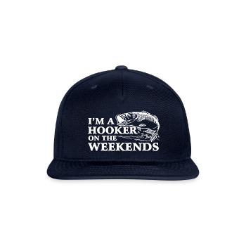 I m a Hooker on the Weekends - Snapback Baseball Cap - navy - Front