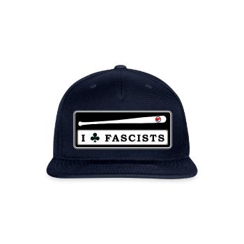 Say NO to Fascism! - Snapback Baseball Cap - navy - Front