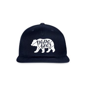 Papa Bear - Snapback Baseball Cap - navy - Front