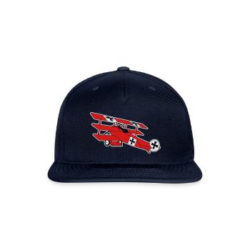 airplane first world war red baron fokker roter - Snapback Baseball Cap - navy - Front