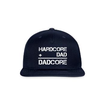 Hardcore Dad Dadcore - Snapback Baseball Cap - navy - Front
