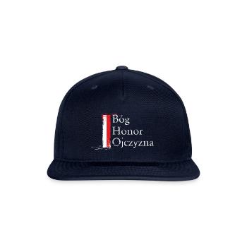 God Honor Homeland - Bóg Honor Ojczyzna - Snapback Baseball Cap - navy - Front