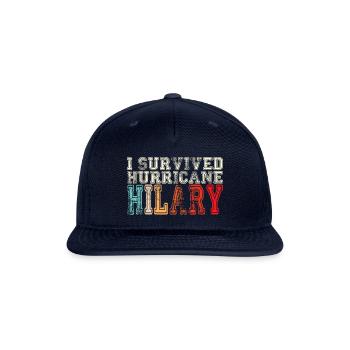 I Survived Hurricane Hilary - Snapback Baseball Cap - navy - Front