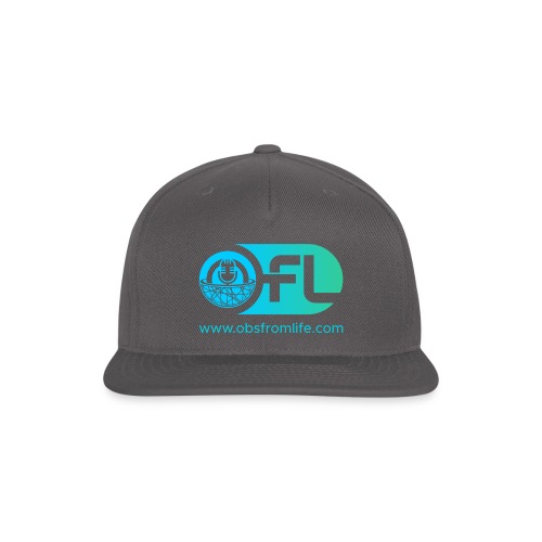 Observations from Life Logo with Web Address - Snapback Baseball Cap