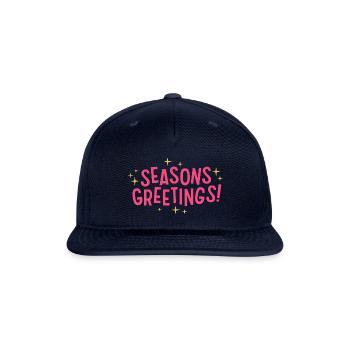 Season Greetings - Snapback Baseball Cap - navy - Front